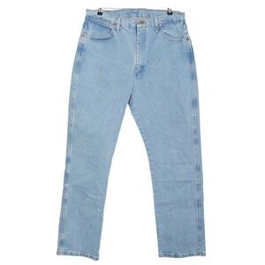 Wrangler Cowboy Cut Jeans Womens 13x32 Light Wash High Rise Straight Leg